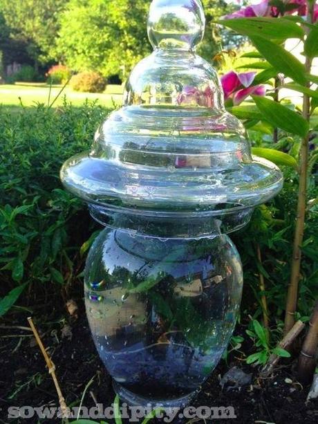 DIY Garden Lights glass art