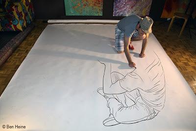 Ben Heine Self Portrait - Pencil Vs Camera 73 In Progress - Drawing Photography - 3D Art - 2013 Ben Heine Self Portrait - Pencil Vs Camera 73 In Progress - Drawing Photography - 3D Art - 2013