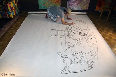 Ben Heine Self Portrait - Pencil Vs Camera 73 In Progress - Drawing Photography - 3D Art - 2013 Ben Heine Self Portrait - Pencil Vs Camera 73 In Progress - Drawing Photography - 3D Art - 2013