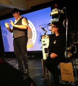 Extraordinarily original acts at the Edinburgh Fringe yesterday Critic Copstick becoming a mentalist with help from Doug