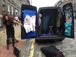 Extraordinarily original acts at the Edinburgh Fringe yesterday UrsulaBurns_van