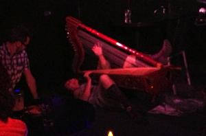 Extraordinarily original acts at the Edinburgh Fringe yesterday Ursula Burns performing at the Piano Bar in Edinburgh