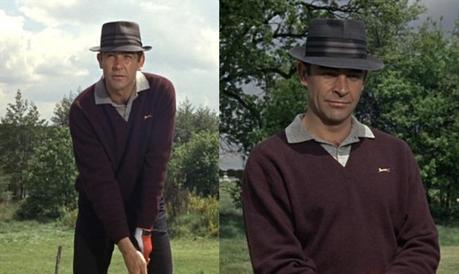 James Bond Golfs with Goldfinger Although Slazenger must have been pretty proud to have a spokesman like James Bond.