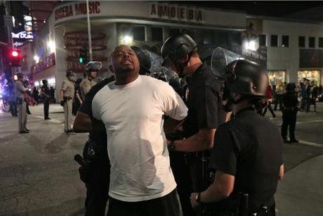 Zimmerman verdict “protest” in L.A. becomes violent riot Protest over Zimmerman verdict: Arrest