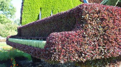 Mosaiculture 2013 at Montreal Botanical Garden The Piano (closeup of piano keys) - Mosaiculture - Montreal Botancial Gardens
