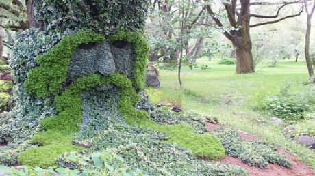 Mosaiculture 2013 at Montreal Botanical Garden Spirits of the Wood - The Green Man -- Mosaiculture - Montreal Botancial Gardens