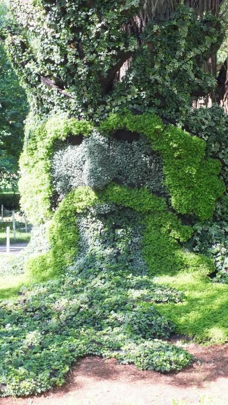 Mosaiculture 2013 at Montreal Botanical Garden Spirits of the Wood - The Green Man - Mosaiculture - Montreal Botancial Gardens