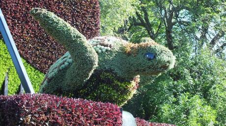 Mosaiculture 2013 at Montreal Botanical Garden The Piano (closeup of turtle) - Mosaiculture - Montreal Botancial Gardens
