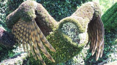 Mosaiculture 2013 at Montreal Botanical Garden Tree of Birds (owl) - Mosaiculture - Montreal Botancial Gardens