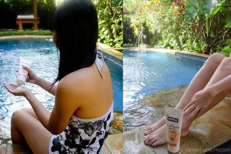 A minute a day with NIVEA Body UV Whitening Serum