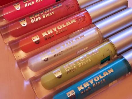 Kryolan High Glosses Swatches and Review