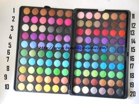 BH Cosmetics 120 Color Eyeshadow Palette ~ 2nd Edition : Swatches BH Cosmetics 120 Color Eyeshadow Palette ~ 2nd Edition : Swatches