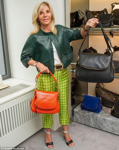 Oprah and the $37,450 crocodile handbag Shop owner Trudie Goetz holds up the bag
