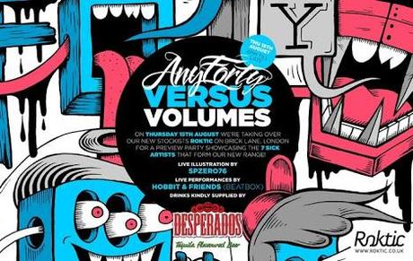 AnyForty Vesus Volumes Preview Launch Party at Roktic