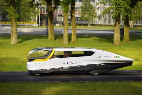 Stella, world's first solar-powered family car. (Photo: Bart van Overbeeke)