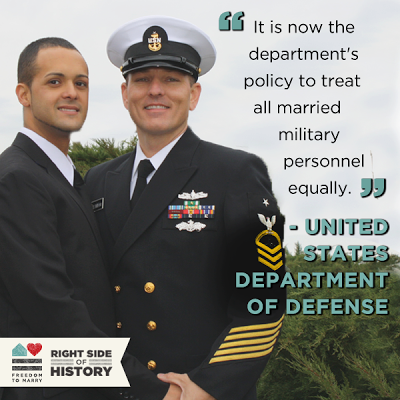 Military Recognizes Marriage Equality