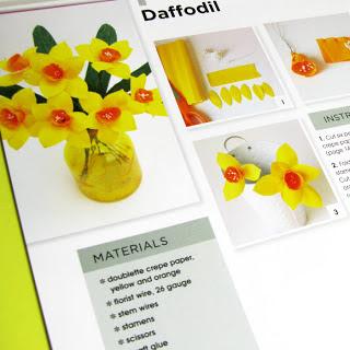 Paper Flowers Daffodils Tutorial DIY How to Make 100 Paper Flowers book inspired