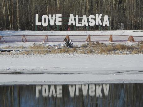 Love Alaska Sign Fairbanks - RoomWithAView