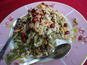 Friday’s Featured Food: Tea Leaf Salad in Amarapura, Myanmar (Lahpet Thohk) tea leaf salad myanmar