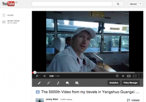 Working Wednesdays: 5,000 You Tube Videos From My Travels 5000 videos on you tube