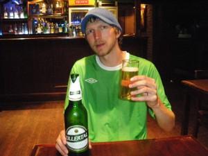 Tuesday’s Travel Essentials: Keeping Healthy on the Road – 3 Activities to do jonny blair drinking