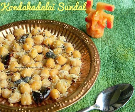 Sundal Recipe| Kondakadalai (Channa) Sundal |Chickpeas Salad