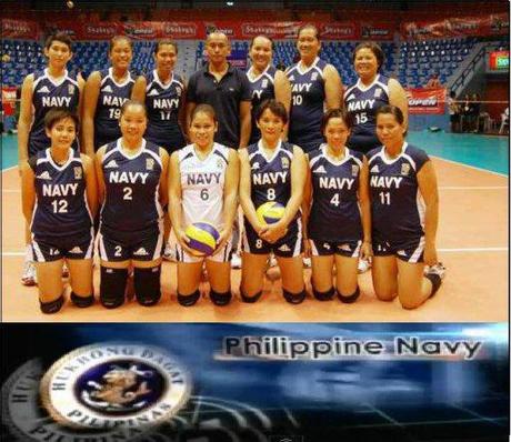 Shakey’s V-League Open Conference Official Team Line Up Philippine Navy Lady Sailors 2012 Team