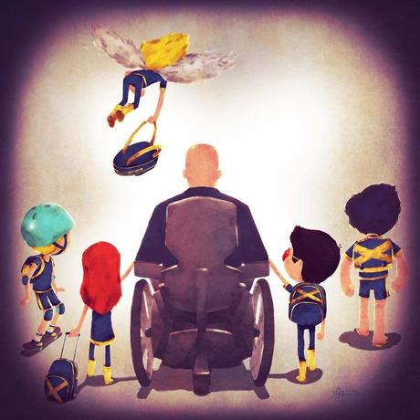 Illustrations Showing Super Heroes Taking Kids to School Causes Major Feels Image of Andry Rajoelina - Uncanny Dad