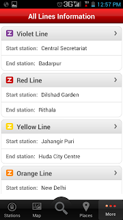 Delhi Metro App-Delhi Metro Lines