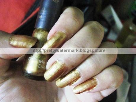 On My Nails Today -Glitter Gold
