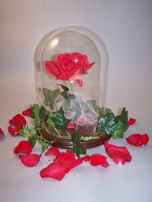 Encased Red Rose - Beauty and the Beast
