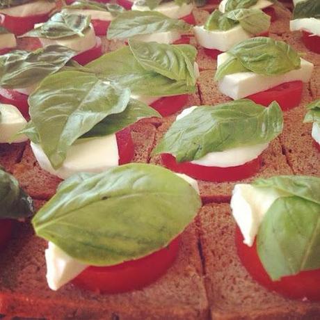 Mini Caprese Stacks Mini Caprese Stacks