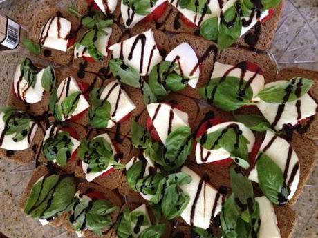 Mini Caprese Stacks Mini Caprese Stacks
