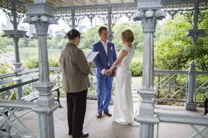 E&T Ladies Pavilion Central Park Wedding Ceremony