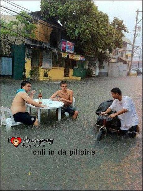 Despite of Typhoon“ Maring” Filipinos are still Smiling.