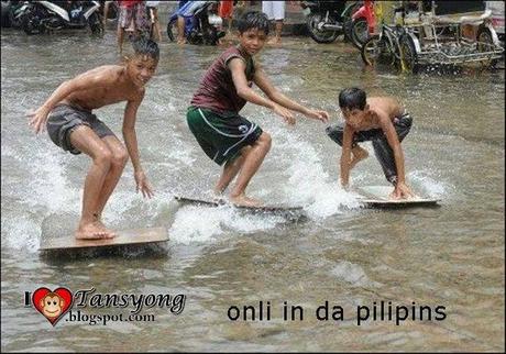 Despite of Typhoon“ Maring” Filipinos are still Smiling.