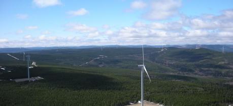 GE Scientists Use Supercomputer to Solve Wind Turbine Ice Accumulation Caribou Wind Park as seen from the top of one of the turbines.