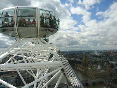 Just on top of the London Eye