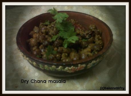 Dry Chana Masala