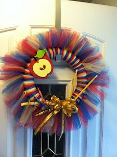Back to School Tulle Wreath