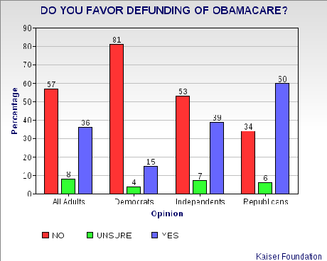 Americans Oppose Defunding Obamacare