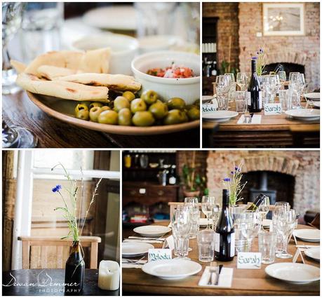 Table decor at Stoke Newington Venue | London Wedding photography by Dewan Demmer