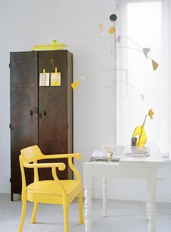 yellow desk chair Extend Summer with Pops of Yellow in Your Decor!