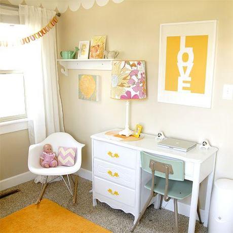 girls room yellow accents Extend Summer with Pops of Yellow in Your Decor!
