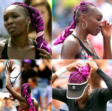 2013 US Open Venus Williams Purple Hair