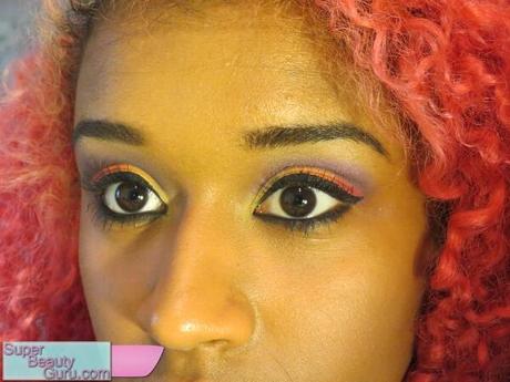 how to apply colorful eye makeup