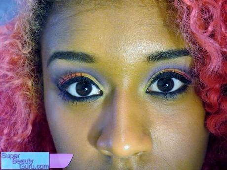 how to wear colorful eye makeup