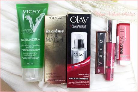 Drugstore Haul - Skincare+Makeup - L'Oreal + Maybelline + Olay + Vichy