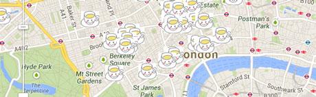 HR Higgins, Duke Street, Mayfair Tea Map of London