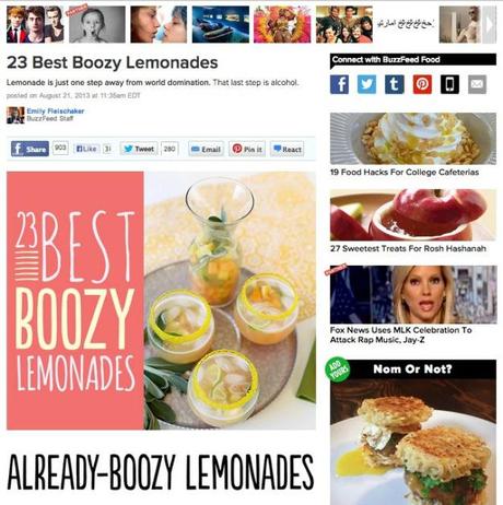 Buzzfeed Boozy Lemonades